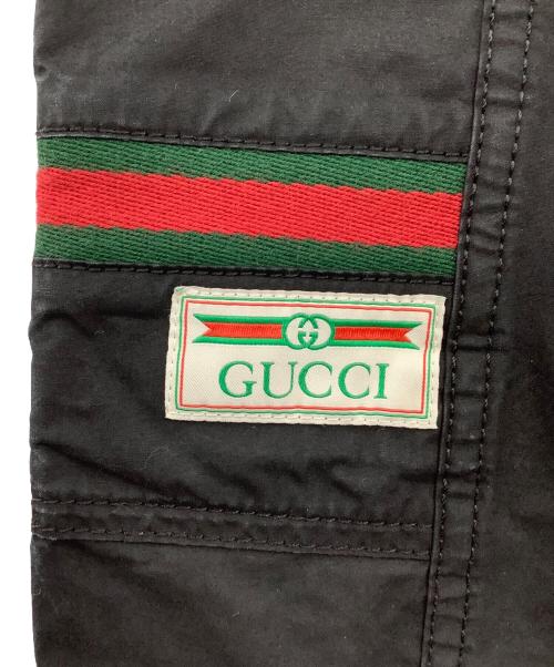 GUCCI（グッチ）GUCCI (グッチ) コーティングコットンテックパンツ ブラック サイズ:44の古着・服飾アイテム