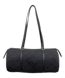 TORY BURCH（トリーバーチ）の古着「T Monogram Barrel Bag」｜ブラック