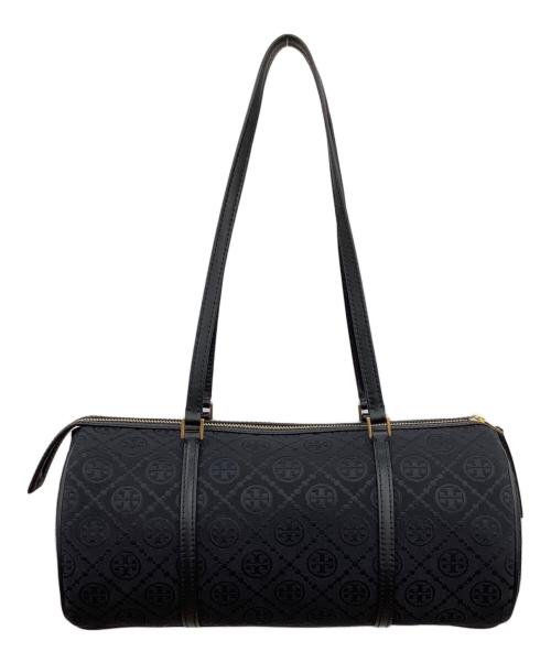 TORY BURCH（トリーバーチ）TORY BURCH (トリーバーチ) T Monogram Barrel Bag ブラックの古着・服飾アイテム