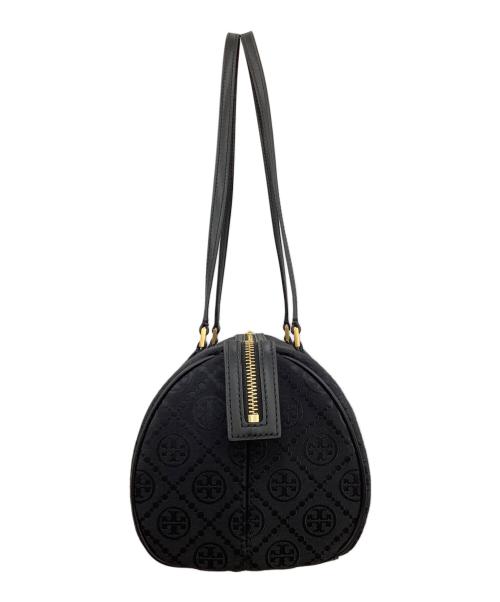 TORY BURCH（トリーバーチ）TORY BURCH (トリーバーチ) T Monogram Barrel Bag ブラックの古着・服飾アイテム