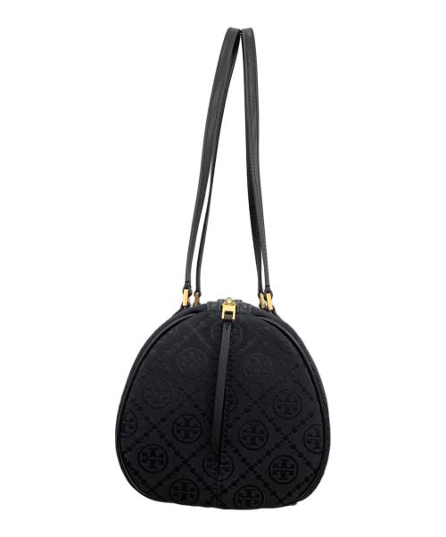TORY BURCH（トリーバーチ）TORY BURCH (トリーバーチ) T Monogram Barrel Bag ブラックの古着・服飾アイテム