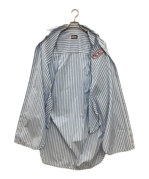 DIESEL（ディーゼル）DIESEL (ディーゼル) 長袖ワンピース ブルー×ホワイト サイズ:XSの古着・服飾アイテム
