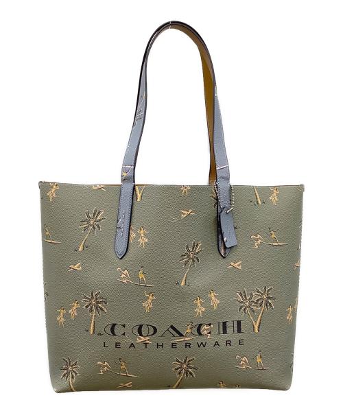 COACH（コーチ）COACH (コーチ) トートバッグ ライトグリーンの古着・服飾アイテム