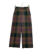 Vivienne Westwood RED LABELヴィヴィアンウエストウッドレッドレーベル）の古着「スキニーパンツ」｜パープル×グリーン