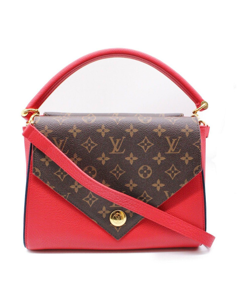 LOUIS VUITTON（ルイ ヴィトン）LOUIS VUITTON (ルイ ヴィトン) ドゥブルV ブラウン×レッド サイズ:- モノグラム M54624 キャンバス×レザー TR1137の古着・服飾アイテム