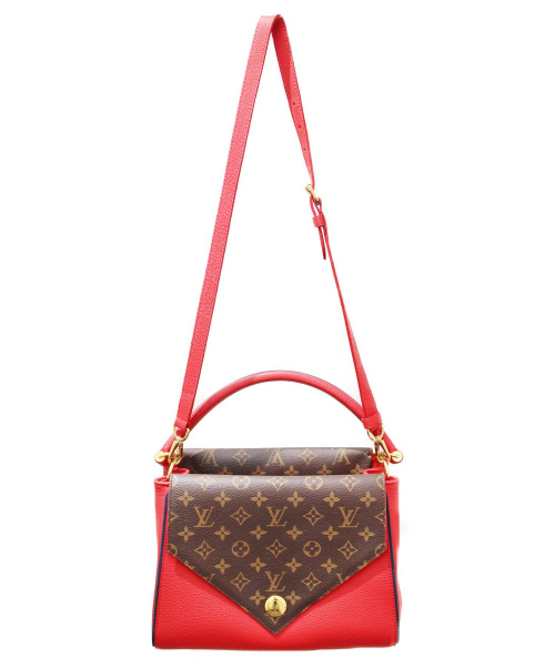 LOUIS VUITTON（ルイ ヴィトン）LOUIS VUITTON (ルイ ヴィトン) ドゥブルV ブラウン×レッド サイズ:- モノグラム M54624 キャンバス×レザー TR1137の古着・服飾アイテム