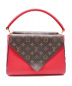 LOUIS VUITTON (ルイ ヴィトン) ドゥブルV ブラウン×レッド サイズ:- モノグラム M54624 キャンバス×レザー TR1137：158000円