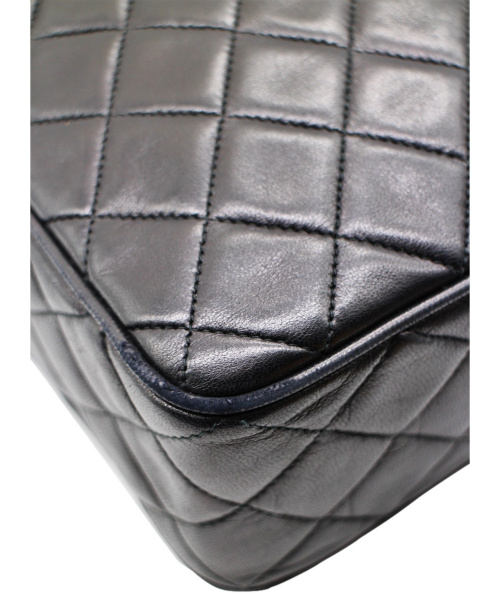CHANEL（シャネル）CHANEL (シャネル) マトラッセ フリンジチェーンショルダーバッグ ブラック サイズ:- マトラッセ 2468258の古着・服飾アイテム