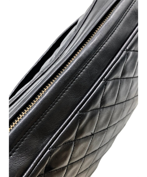 CHANEL（シャネル）CHANEL (シャネル) マトラッセ フリンジチェーンショルダーバッグ ブラック サイズ:- マトラッセ 2468258の古着・服飾アイテム