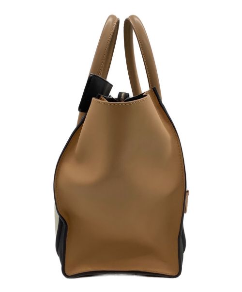 CELINE（セリーヌ）CELINE (セリーヌ) ハンドバッグ ブラック×ベージュ×ホワイト サイズ:-の古着・服飾アイテム