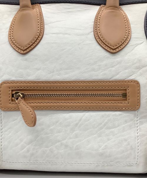 CELINE（セリーヌ）CELINE (セリーヌ) ハンドバッグ ブラック×ベージュ×ホワイト サイズ:-の古着・服飾アイテム