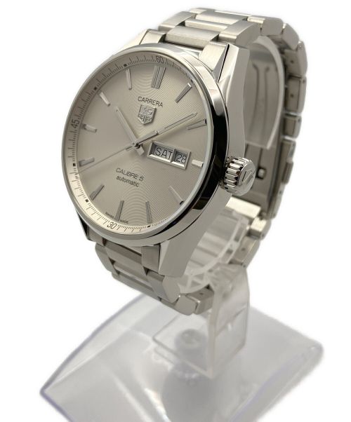 TAG Heuer（タグ・ホイヤー）TAG Heuer (タグホイヤー) カレラ キャリバー5 デイデイト ホワイト サイズ:41mmの古着・服飾アイテム