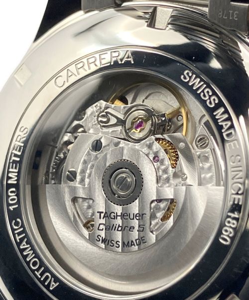 TAG Heuer（タグ・ホイヤー）TAG Heuer (タグホイヤー) カレラ キャリバー5 デイデイト ホワイト サイズ:41mmの古着・服飾アイテム