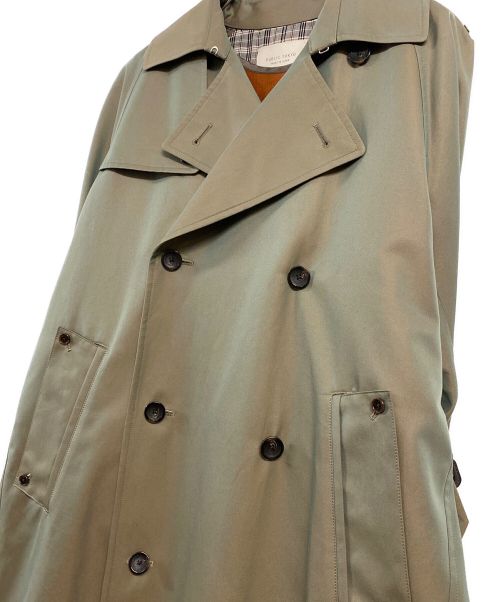 PUBLIC TOKYO（パブリックトウキョウ）PUBLIC TOKYO (パブリックトウキョウ) ハイクラストレンチコート カーキ サイズ:SIZE2の古着・服飾アイテム