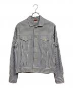 Baguttaバグッタ）の古着「コットンシャンブレーシャツブルゾン」｜ブルー