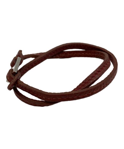 HERMES（エルメス）HERMES (エルメス) レザーブレスレット ブラウンの古着・服飾アイテム