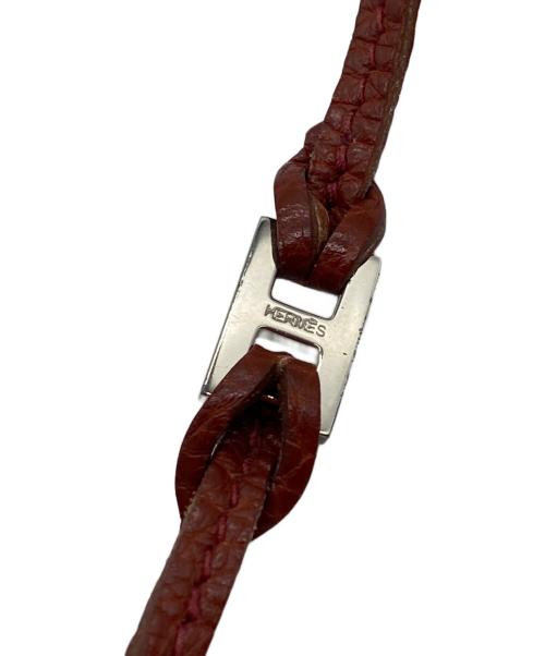 HERMES（エルメス）HERMES (エルメス) レザーブレスレット ブラウンの古着・服飾アイテム