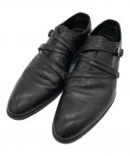 LOUIS VUITTONルイ ヴィトン）の古着「ダブルモンクストラップシューズ」｜ブラック