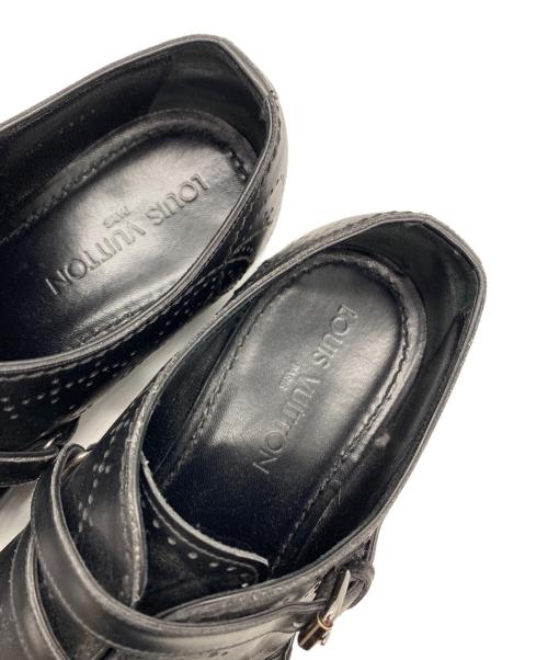 LOUIS VUITTON（ルイ ヴィトン）LOUIS VUITTON (ルイ ヴィトン) ダブルモンクストラップシューズ ブラック サイズ:SIZE 8 1/2の古着・服飾アイテム