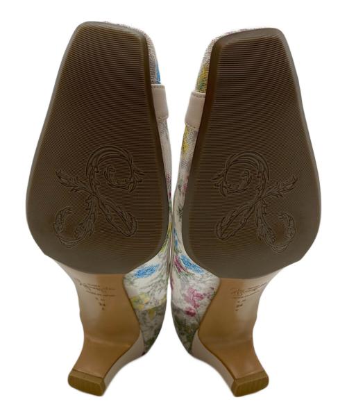 GINZA kanematsu（ギンザ カネマツ）GINZA Kanematsu (ギンザ カネマツ) フラワーチュールレースパンプス ライトベージュ サイズ:24cmの古着・服飾アイテム