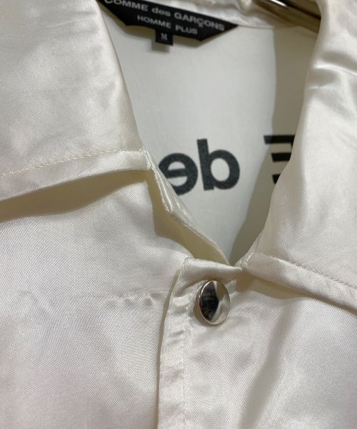 COMME des GARCONS HOMME PLUS（コムデギャルソンオムプリュス）COMME des GARCONS HOMME PLUS (コムデギャルソンオムプリュス) アシンメトリーボタンアップコート ホワイト サイズ:SIZE Mの古着・服飾アイテム
