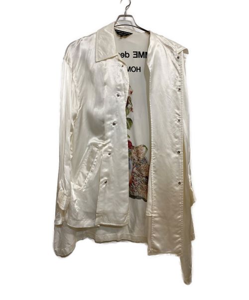 COMME des GARCONS HOMME PLUS（コムデギャルソンオムプリュス）COMME des GARCONS HOMME PLUS (コムデギャルソンオムプリュス) アシンメトリーボタンアップコート ホワイト サイズ:SIZE Mの古着・服飾アイテム