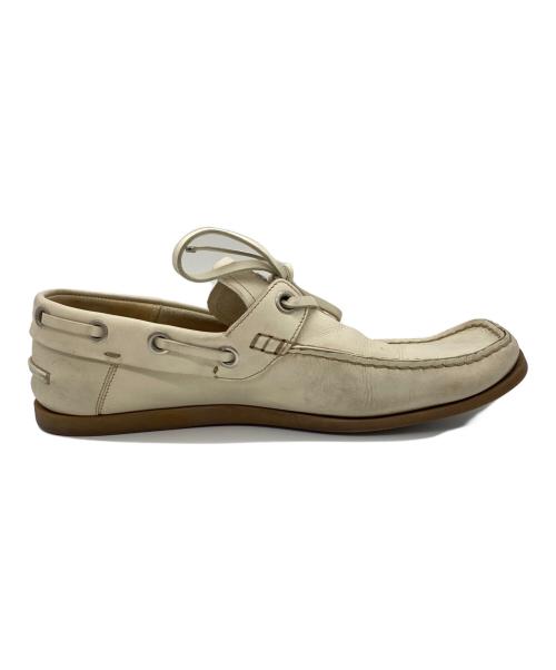 GUCCI（グッチ）GUCCI (グッチ) デッキシューズ ベージュ サイズ:SIZE 41 1/2の古着・服飾アイテム