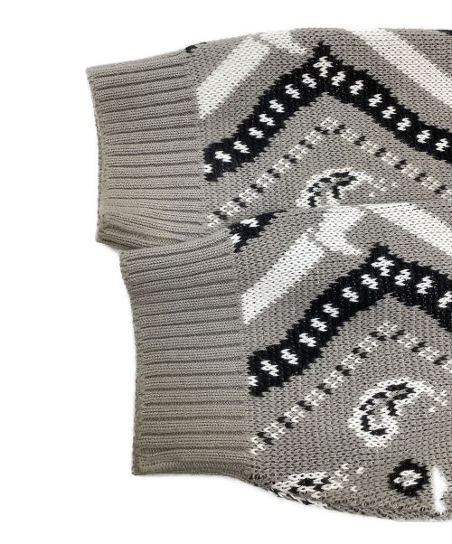 CHAOS FISHING CLUB（カオスフィッシングクラブ）CHAOS FISHING CLUB (カオスフィッシングクラブ) NISHIKI CARDIGAN グレー サイズ:SIZE Lの古着・服飾アイテム