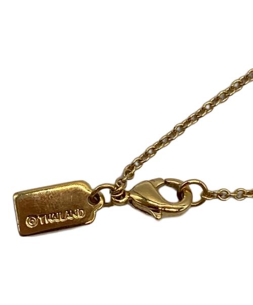 COACH（コーチ）COACH (コーチ) オープンサークルストーンストランド ネックレスの古着・服飾アイテム