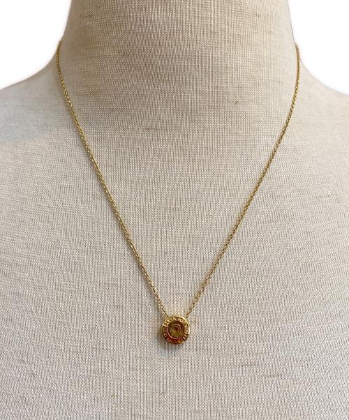 COACH（コーチ）COACH (コーチ) オープンサークルストーンストランド ネックレスの古着・服飾アイテム