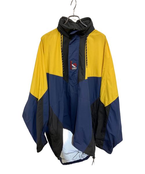 BALENCIAGA（バレンシアガ）BALENCIAGA (バレンシアガ) ダブルヘムウインドブレーカー イエロー×ネイビー サイズ:46の古着・服飾アイテム