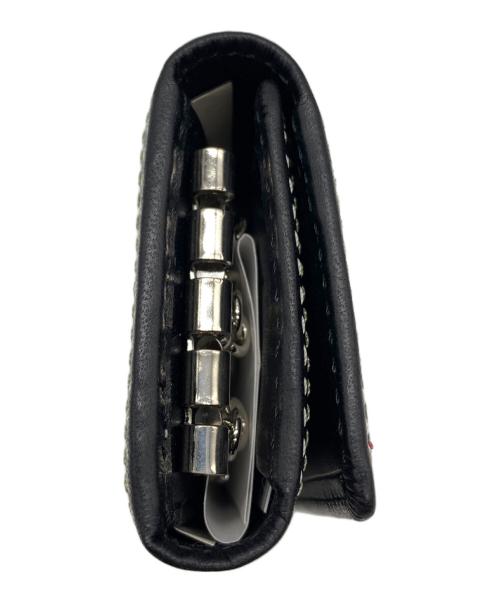 PAUL SMITH（ポールスミス）PAUL SMITH (ポールスミス) ダブルステッチキーケース ブラックの古着・服飾アイテム