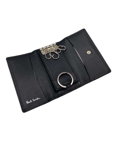 PAUL SMITH（ポールスミス）PAUL SMITH (ポールスミス) ダブルステッチキーケース ブラックの古着・服飾アイテム