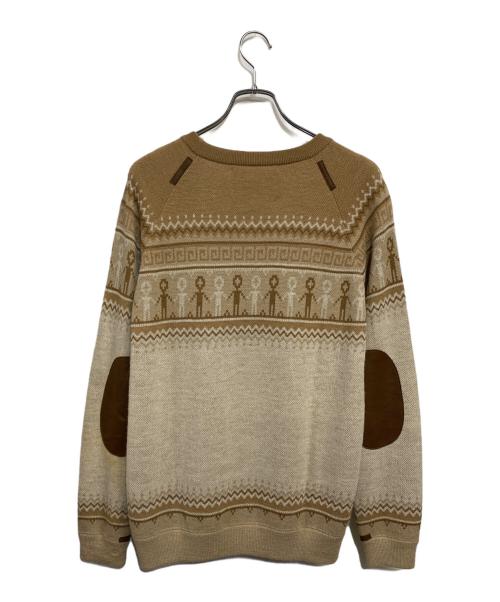 THE INOUE BROTHERS（イノウエブラザーズ）THE INOUE BROTHERS (イノウエブラザーズ) edition (エディション) アルパカ ジャカードニット ライトブラウン サイズ:SIZE Mの古着・服飾アイテム