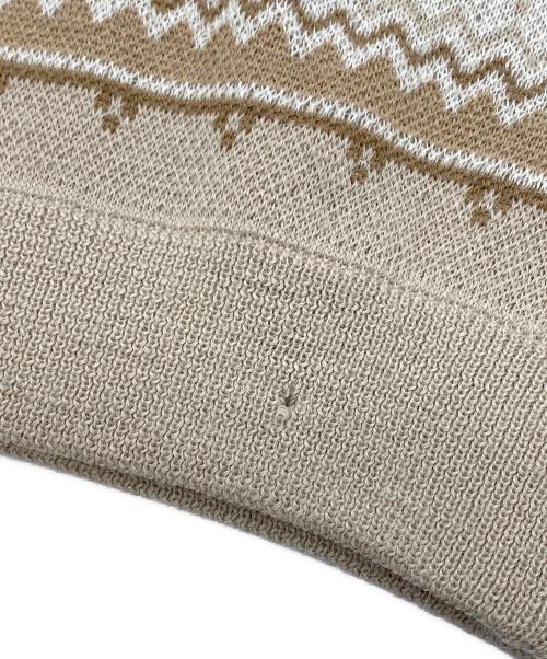 THE INOUE BROTHERS（イノウエブラザーズ）THE INOUE BROTHERS (イノウエブラザーズ) edition (エディション) アルパカ ジャカードニット ライトブラウン サイズ:SIZE Mの古着・服飾アイテム