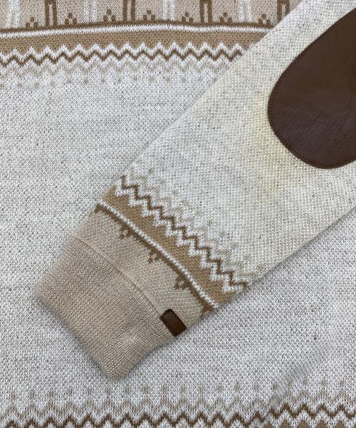 THE INOUE BROTHERS（イノウエブラザーズ）THE INOUE BROTHERS (イノウエブラザーズ) edition (エディション) アルパカ ジャカードニット ライトブラウン サイズ:SIZE Mの古着・服飾アイテム