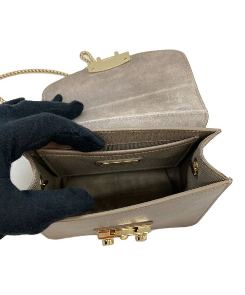FURLA（フルラ）FURLA (フルラ) チェーンショルダーバッグ グレーの古着・服飾アイテム