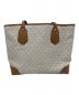 MICHAEL KORS (マイケルコース) ハンドバッグ ホワイト×ブラウン：10000円