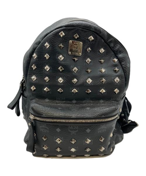 MCM（エムシーエム）MCM (エムシーエム) LOVELESS (ラブレス) スタッズリュック ブラックの古着・服飾アイテム