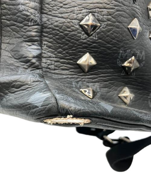 MCM（エムシーエム）MCM (エムシーエム) LOVELESS (ラブレス) スタッズリュック ブラックの古着・服飾アイテム