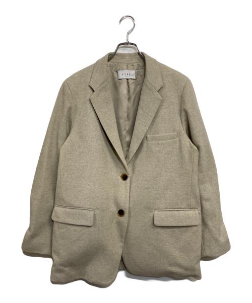 ETRE TOKYO（エトレトウキョウ）ETRE TOKYO (エトレトウキョウ) ウーリーシングルジャケット ライトグレージュ サイズ:Mの古着・服飾アイテム