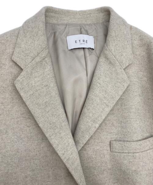 ETRE TOKYO（エトレトウキョウ）ETRE TOKYO (エトレトウキョウ) ウーリーシングルジャケット ライトグレージュ サイズ:Mの古着・服飾アイテム