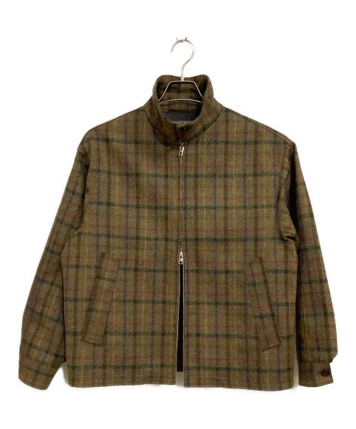 BEAUTY&YOUTH（ビューティーアンドユース）BEAUTY&YOUTH (ビューティーアンドユース) ムーン ツイードオーバーブルゾン ブラウン×レッド サイズ:SIZE Sの古着・服飾アイテム