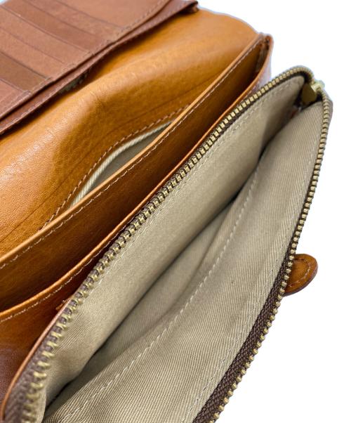 CLEDRAN（クレドラン）CLEDRAN (クレドラン) 2つ折り財布 ブラウンの古着・服飾アイテム