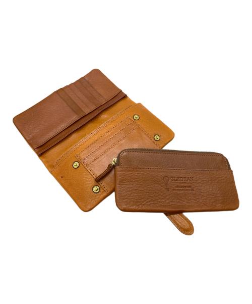 CLEDRAN（クレドラン）CLEDRAN (クレドラン) 2つ折り財布 ブラウンの古着・服飾アイテム