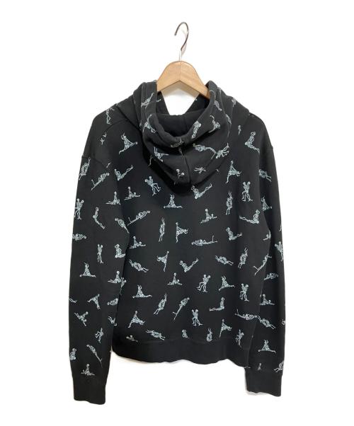 M+RC NOIR（マルシェノア）M+RC NOIR (マルシェノア) SKULL プルオーバーフーディ ブラック サイズ:Mの古着・服飾アイテム