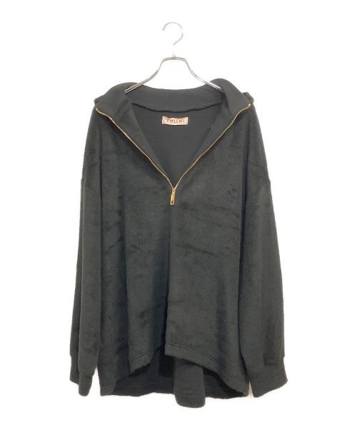 CULLNI（クルニ）CULLNI (クルニ) STUDIOUS (ステュディオス) 別注 シャギーハーフジップパーカー ブラック サイズ:SIZE 2の古着・服飾アイテム