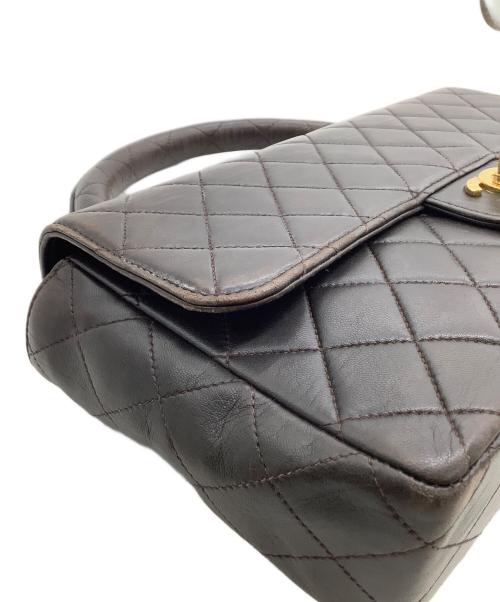 CHANEL（シャネル）CHANEL (シャネル) クラシックフラップハンドバッグ ダークブラウンの古着・服飾アイテム