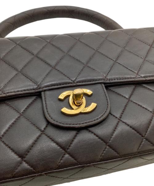CHANEL（シャネル）CHANEL (シャネル) クラシックフラップハンドバッグ ダークブラウンの古着・服飾アイテム