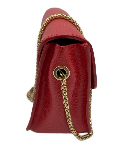 FURLA（フルラ）FURLA (フルラ) チェーンショルダーバッグ レッドの古着・服飾アイテム